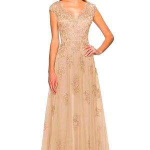 Formal Gown Champagne in color